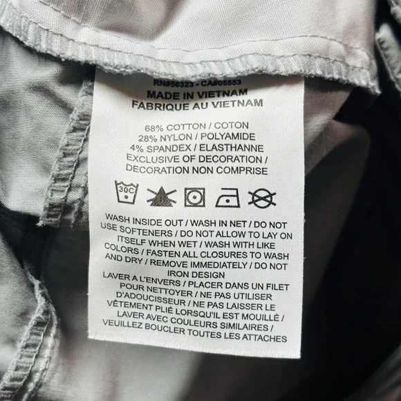 Nike Sportswear Tech Unlined Woven Cargo Pants Mens 34 Gray Stretch Drawstring - Picture 8 of 10